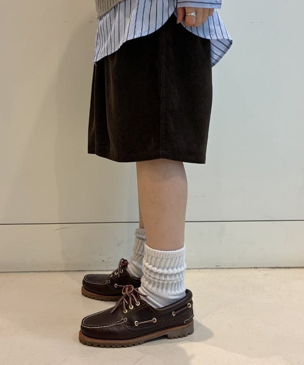 にしだてさんの「BEAMS WOMEN｜バックトゥフロント アラン ベスト」を使ったコーディネート
