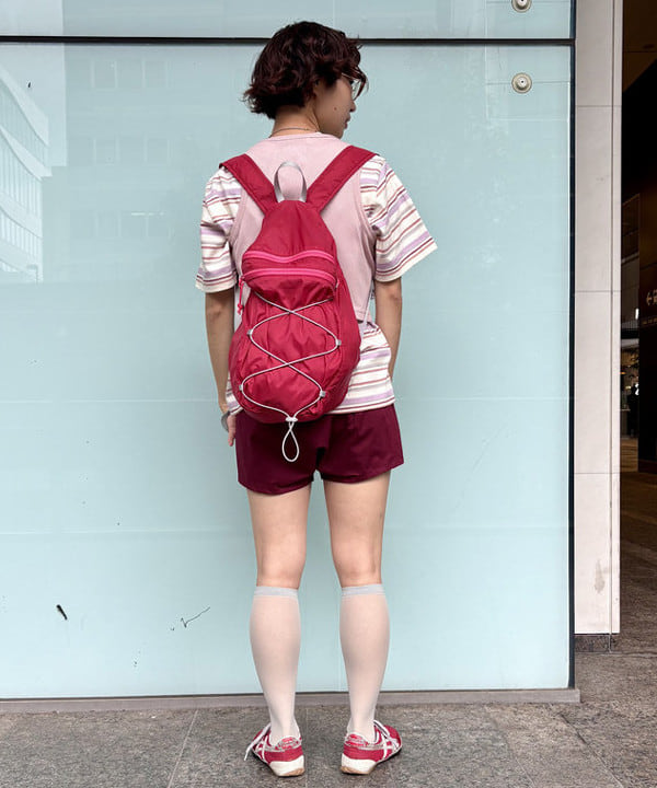 みりさんの「エンブロイダリー マルチボーダー ショートスリーブ Tシャツ」を使ったコーディネート