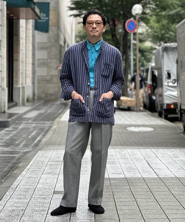 marimekko スタンドカラー　コーデュロイ　メンズ　フィンランド製　古着 ビームス ハウス メン 神戸（1215173） スタイリング・コーディネイト