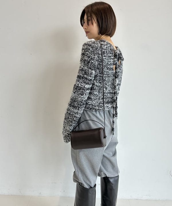 NATSUKIさんの「BEAMS WOMEN｜2WAY メランジ ニット」を使ったコーディネート