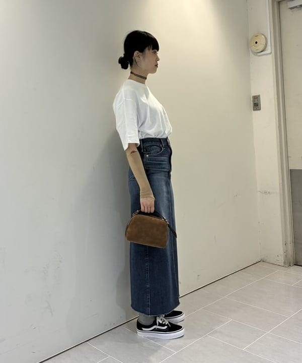 りかちょび/岸本梨佳さんの「BEAMS｜DANTON / POCKET T-shirt｜定番｜シンプルデザイン｜ロゴ」を使ったコーディネート