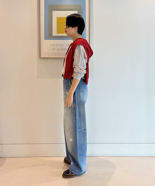 ミナミマリコさんの「BEAMS WOMEN｜12ゲージ BB エンブロイダリー カーディガン 26FW」を使ったコーディネート