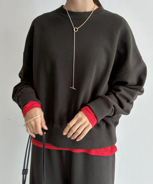 茂野 真楓さんの「BEAMS WOMEN｜【別注】SLOANE / 裏毛 ショート丈 ロングスリーブ スウェット」を使ったコーディネート