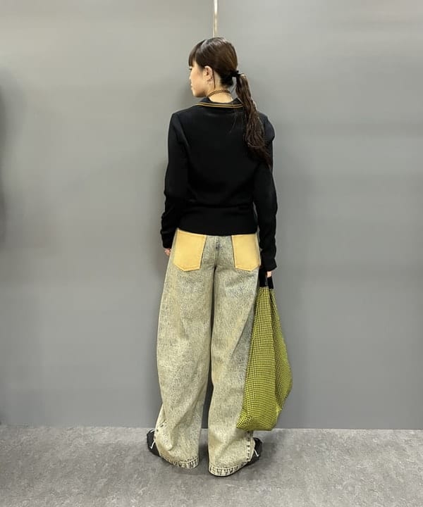 りかちょび/岸本梨佳さんの「チェック トライアングル バッグ」を使ったコーディネート