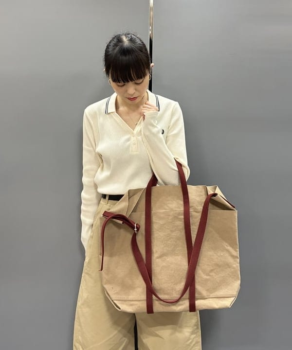 りかちょび/岸本梨佳さんの「2タック カーブ バレル チノパンツ」を使ったコーディネート