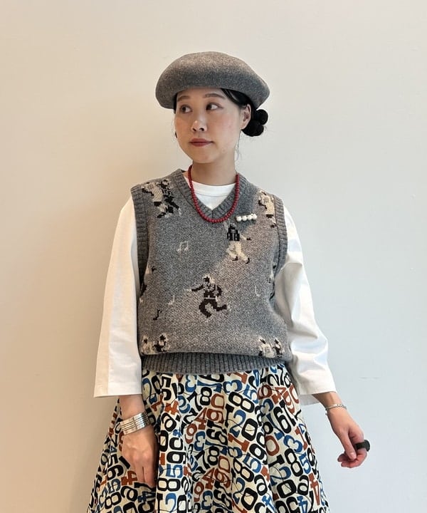 清水 彩乃さんの「BEAMS WOMEN｜4粒 パール ピン」を使ったコーディネート