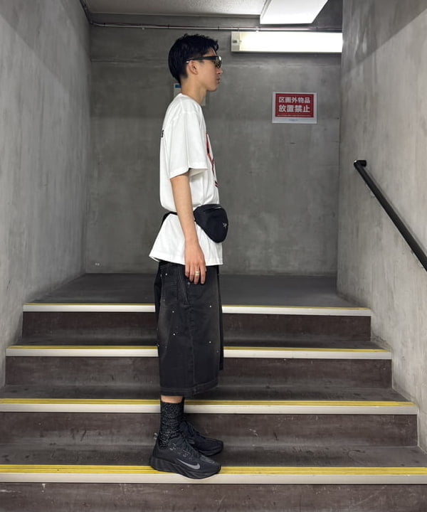 Yutoさんの「BEAMS WOMEN｜【別注】NULL TOKYO / Paintr Denim Shorts」を使ったコーディネート