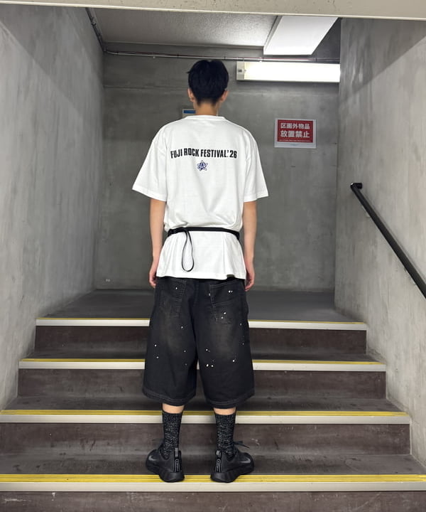 Yutoさんの「BEAMS WOMEN｜【別注】NULL TOKYO / Paintr Denim Shorts」を使ったコーディネート