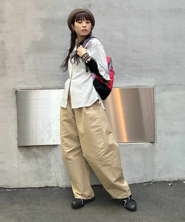 りかちょび/岸本梨佳さんの「ジャカード フリルギャザー ショートスリーブ」を使ったコーディネート