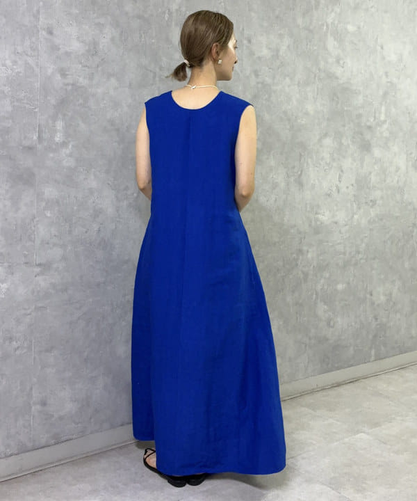 越智 里美さんの「BEAMS WOMEN｜シンプル リネン 2WAY ドレス .M」を使ったコーディネート