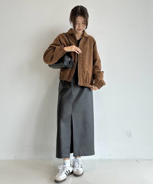 茂野 真楓さんの「BEAMS WOMEN｜【別注】TICCA / ウルトラ スエード ブルゾン」を使ったコーディネート