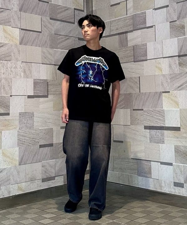 あがりえ ひゅうがさんの「ワイドストレート デニムパンツ」を使ったコーディネート