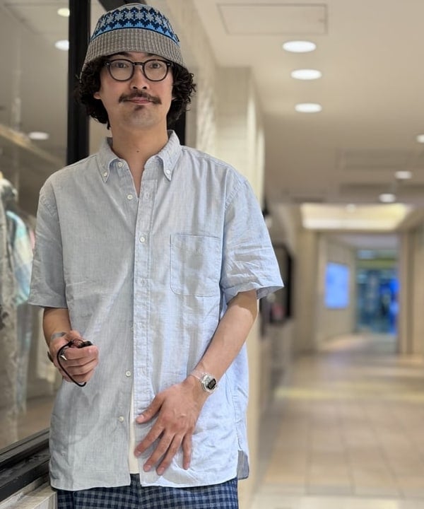 BAKU(東江 漠)さんの「BEAMS WOMEN｜【別注】NULL TOKYO /  CHECK DENIM SHORTS」を使ったコーディネート