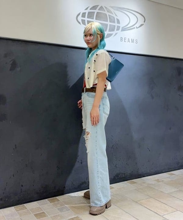 はっとりさんの「BEAMS WOMEN｜JENNIE / Logo Camisole」を使ったコーディネート
