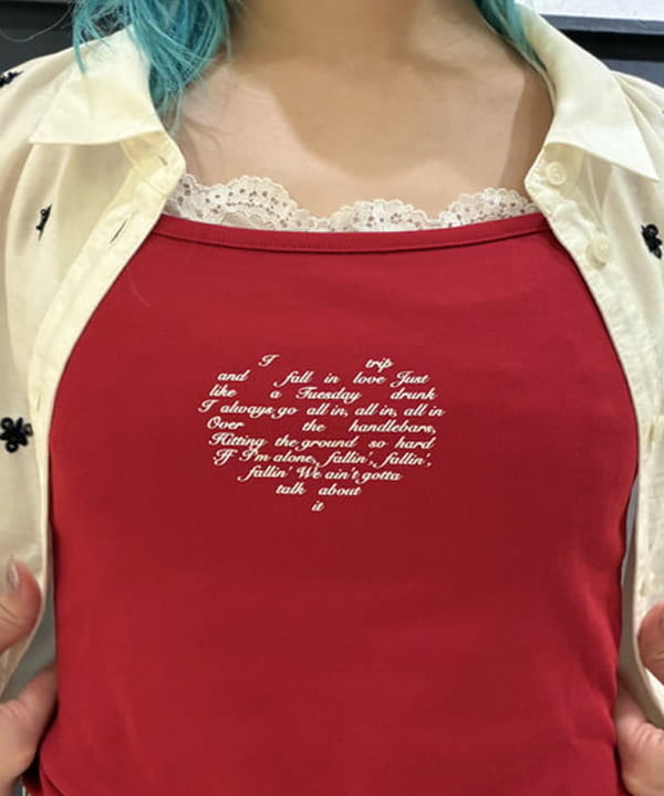 はっとりさんの「BEAMS WOMEN｜JENNIE / Logo Camisole」を使ったコーディネート