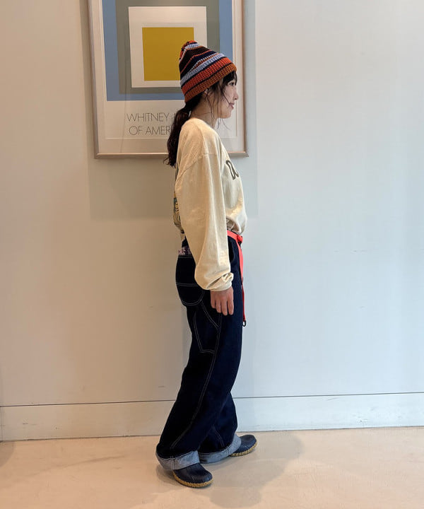 アベアミさんの「BEAMS WOMEN｜12オンス デニム ペインター パンツ」を使ったコーディネート