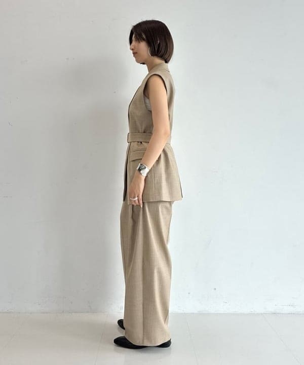 NATSUKIさんの「BEAMS WOMEN｜エディター東原妙子 &times; Demi-Luxe BEAMS / ウォッシャブルウール バレルパンツ」を使ったコーディネート