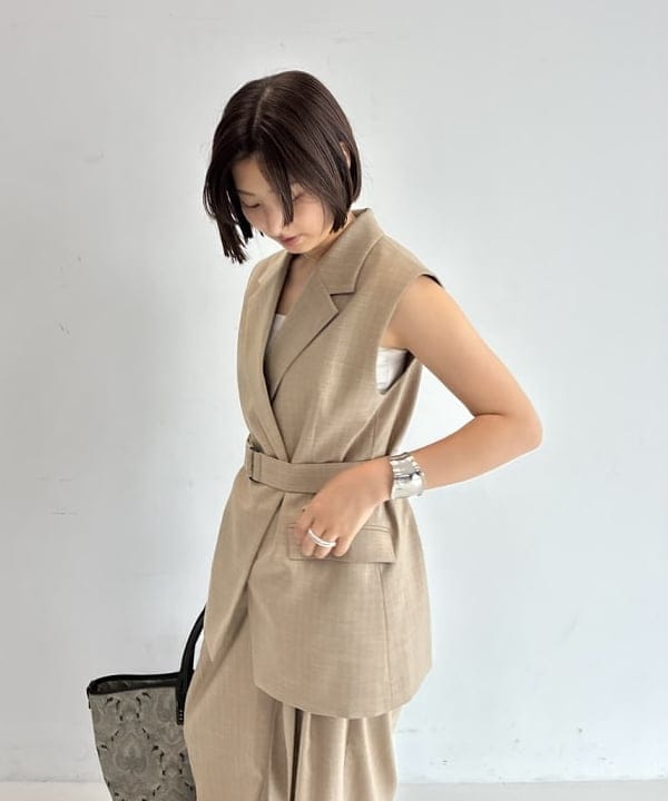 NATSUKIさんの「BEAMS WOMEN｜エディター東原妙子 &times; Demi-Luxe BEAMS / ウォッシャブルウール バレルパンツ」を使ったコーディネート
