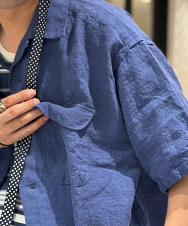 BAKU(東江 漠)さんの「Open Collar 1/40 Linen」を使ったコーディネート