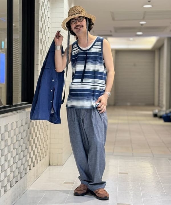 BAKU(東江 漠)さんの「Open Collar 1/40 Linen」を使ったコーディネート