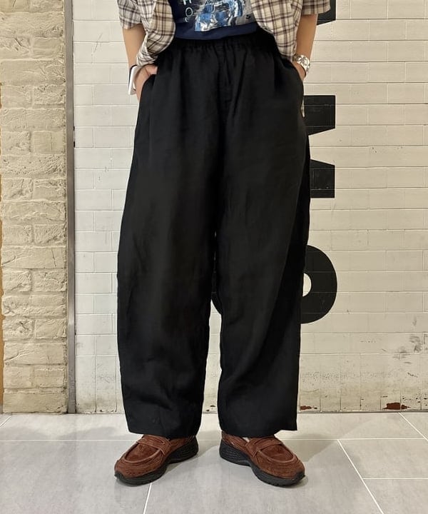 つぼさんの「BEAMS WOMEN｜ボーイ チェック ショートスリーブ」を使ったコーディネート