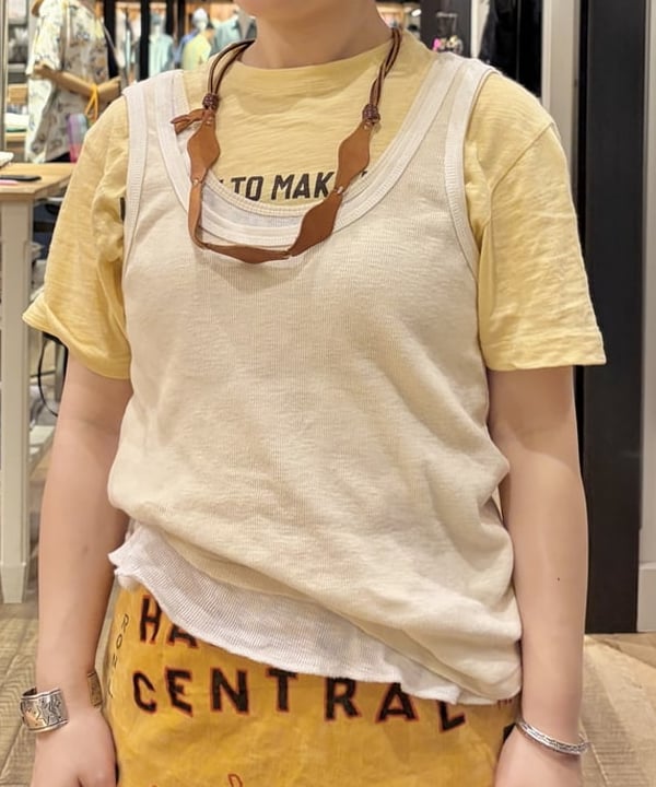 原口 愛さんの「BEAMS WOMEN｜レイヤード タンクトップ」を使ったコーディネート