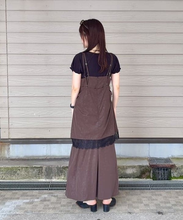 カタヤマ アヤさんの「BEAMS WOMEN｜レイヤード キャミ ワンピース」を使ったコーディネート