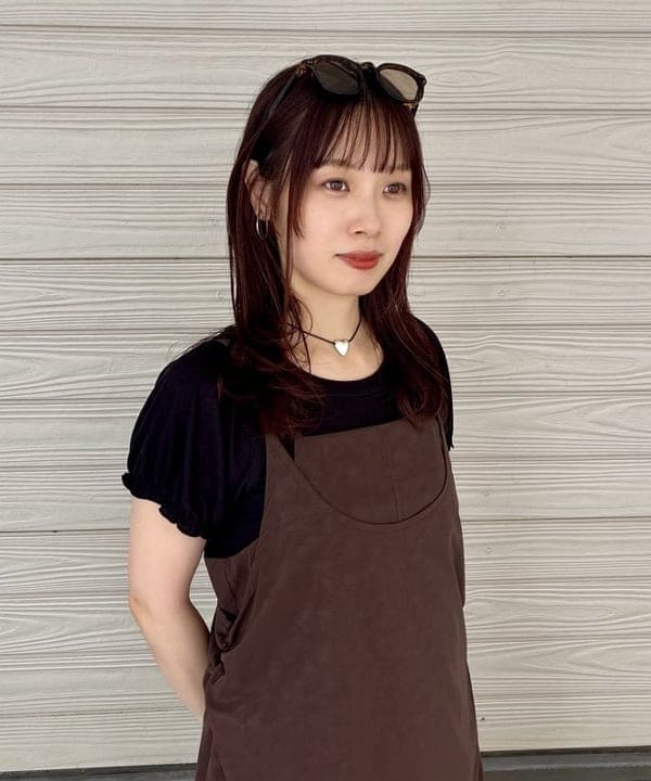 カタヤマ アヤさんの「BEAMS WOMEN｜レイヤード キャミ ワンピース」を使ったコーディネート