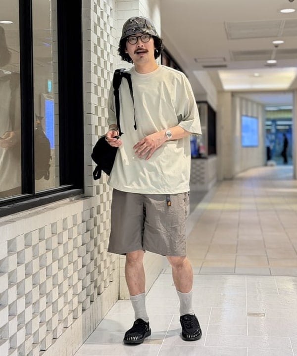 BAKU(東江 漠)さんの「BEAMS｜【別注】Gramicci / オール コンディション ショーツ 26SS｜水陸両用 万能ショーツ ドライタッチ」を使ったコーディネート