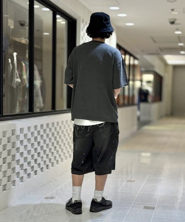 BAKU(東江 漠)さんの「【別注】NULL TOKYO / Paintr Denim Shorts」を使ったコーディネート