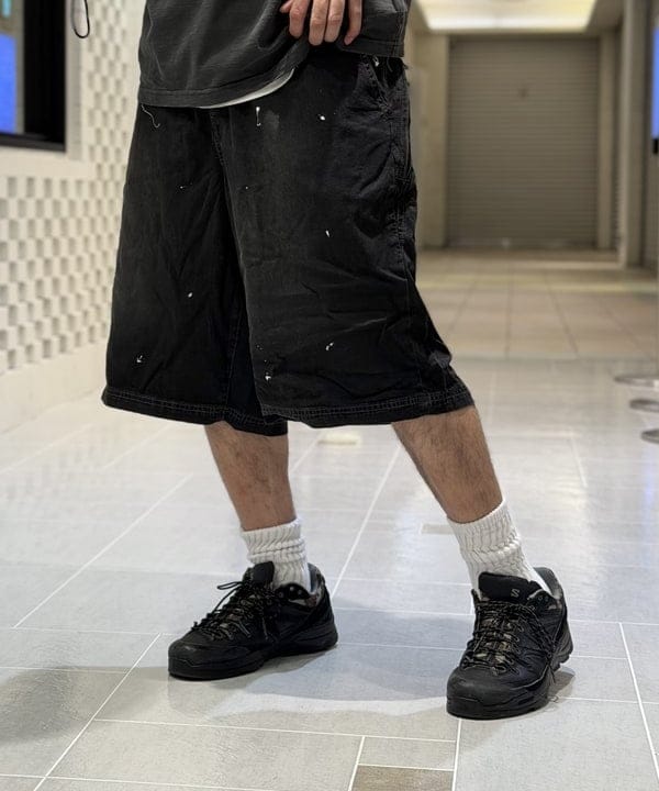 BAKU(東江 漠)さんの「【別注】NULL TOKYO / Paintr Denim Shorts」を使ったコーディネート