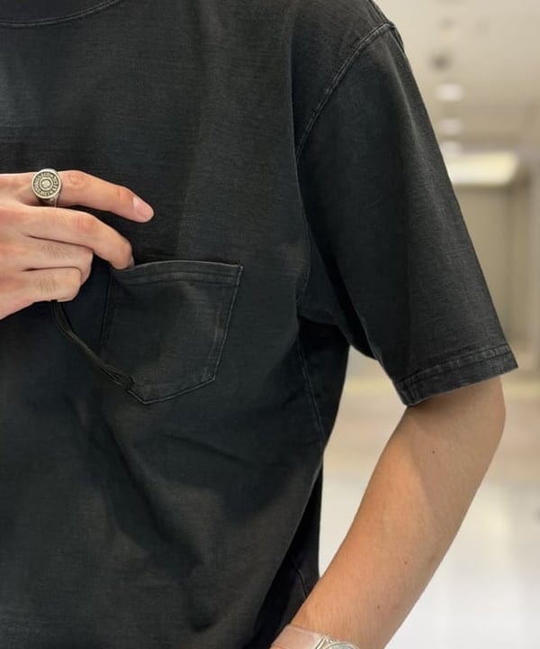 BAKU(東江 漠)さんの「BEAMS PLUS｜【別注】REMI RELIEF / Pocket T-shirt｜ポケットT｜オーガニックコットン｜ヴィンテージ加工 」を使ったコーディネート