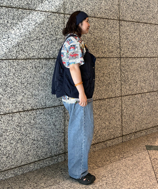 イガラシさんの「BEAMS WOMEN｜【別注】Champion / ミッキーマウス＆ミニーマウス / Tシャツ」を使ったコーディネート