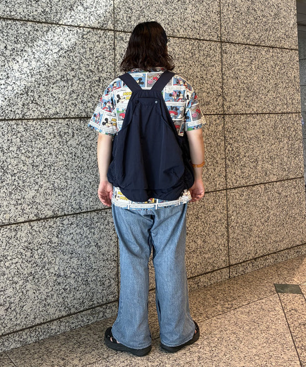 イガラシさんの「BEAMS WOMEN｜【別注】Champion / ミッキーマウス＆ミニーマウス / Tシャツ」を使ったコーディネート
