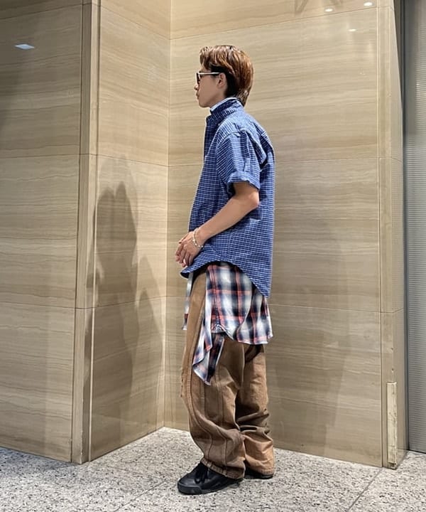 照田 拓史さんの「BEAMS WOMEN｜オックスフォード ボタンダウンシャツ 5分丈【ワイドフィット】」を使ったコーディネート