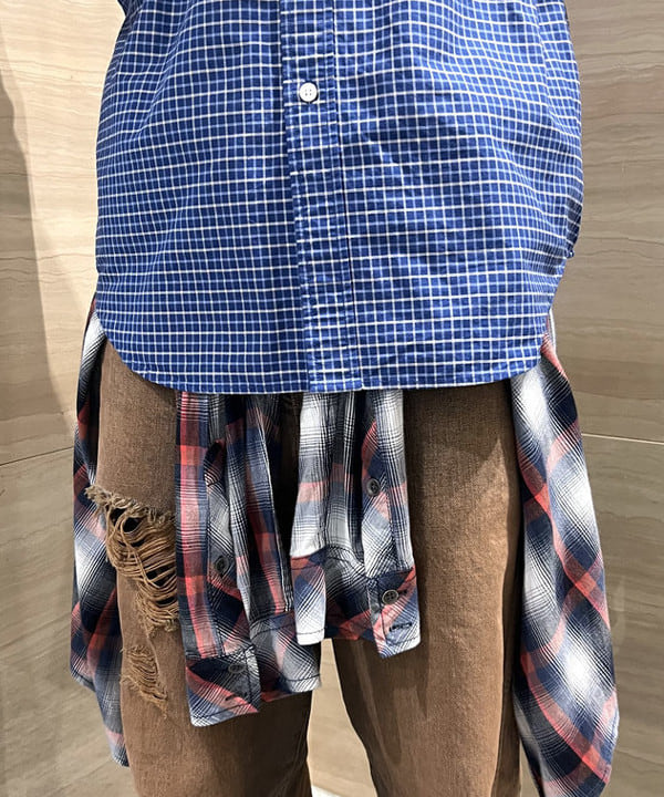 照田 拓史さんの「BEAMS WOMEN｜オックスフォード ボタンダウンシャツ 5分丈【ワイドフィット】」を使ったコーディネート