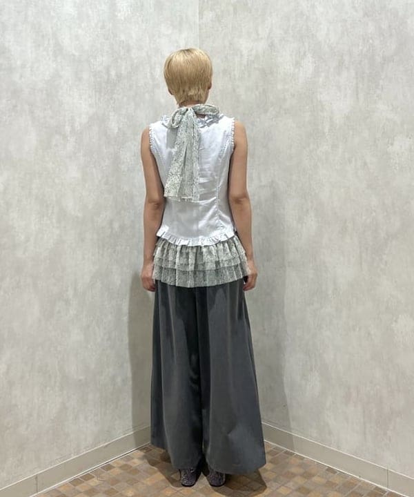 あさひさんの「BEAMS WOMEN｜ダブル ウエスト タック ワイド パンツ」を使ったコーディネート
