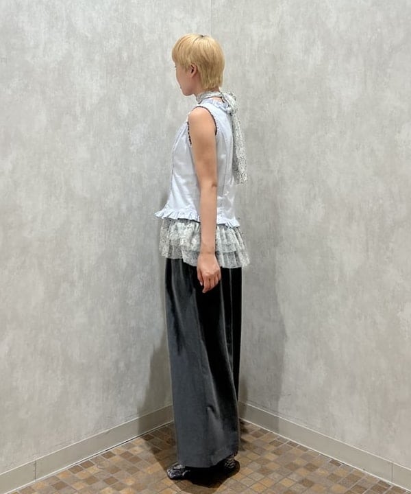 あさひさんの「BEAMS WOMEN｜ダブル ウエスト タック ワイド パンツ」を使ったコーディネート