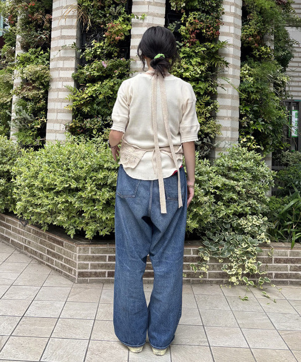 サワイさんの「BEAMS WOMEN｜ダメージ サーマル Tシャツ」を使ったコーディネート