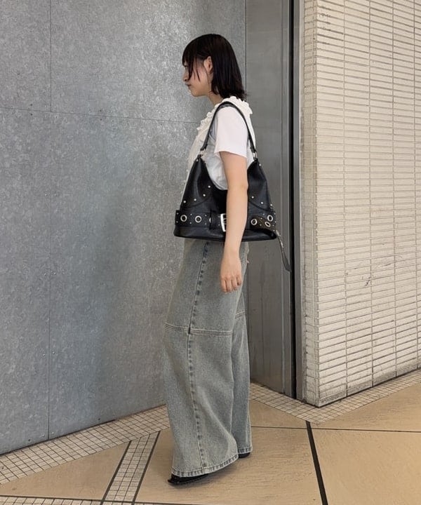 うららさんの「BEAMS WOMEN｜スタッズ ベルト バッグ」を使ったコーディネート