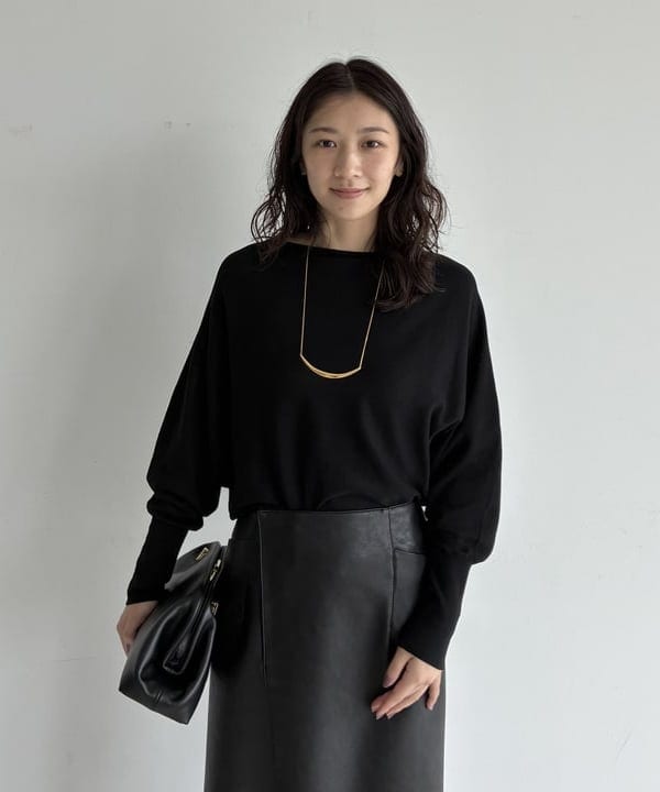 坂本 涼花さんの「BEAMS WOMEN｜ボートネック レディ ニット .M」を使ったコーディネート