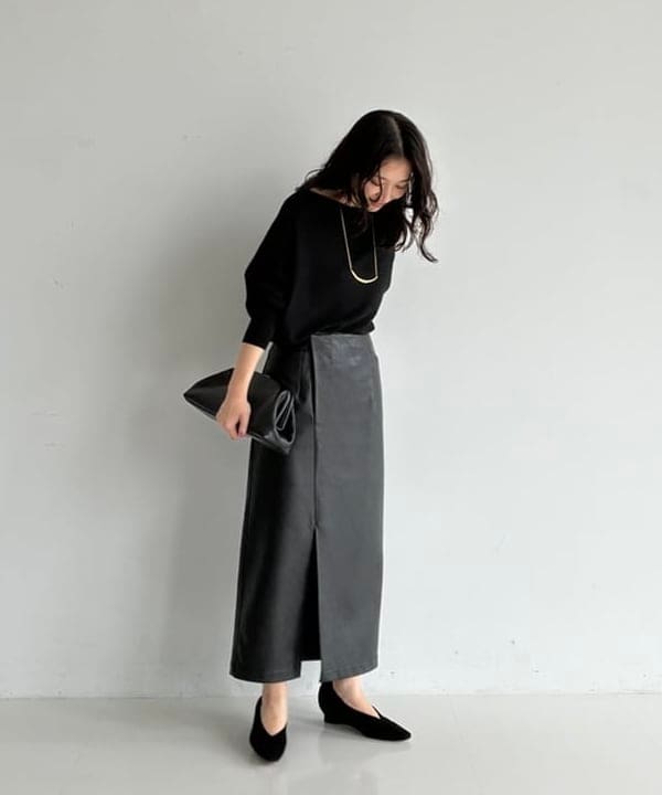坂本 涼花さんの「BEAMS WOMEN｜ボートネック レディ ニット .M」を使ったコーディネート