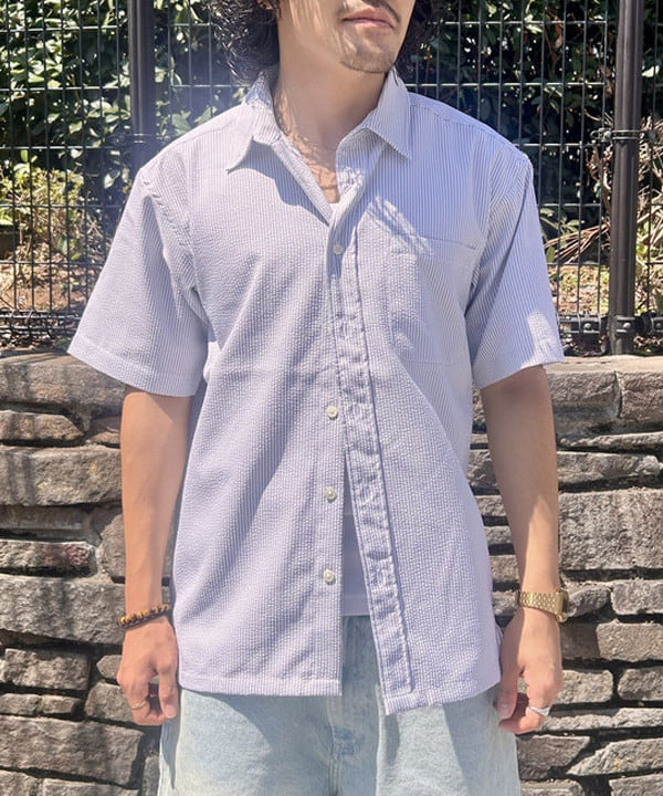 Shutoさんの「BEAMS WOMEN｜シアサッカー シャツ【リラックスフィット】」を使ったコーディネート