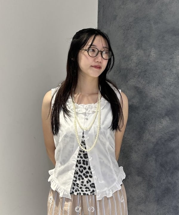 ハルカさんの「BEAMS WOMEN｜ランダム パール ネックレス」を使ったコーディネート