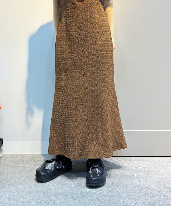 りかちょび/岸本梨佳さんの「カット ジャカード マーメイド ワンピース」を使ったコーディネート