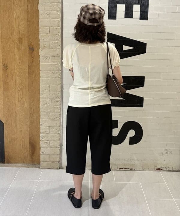 amaさんの「BEAMS WOMEN｜スター 刺繍 チェック キャップ」を使ったコーディネート