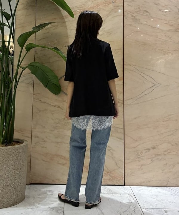茂野 真楓さんの「BEAMS WOMEN｜シアー ハーフスリーブ ジャケット」を使ったコーディネート