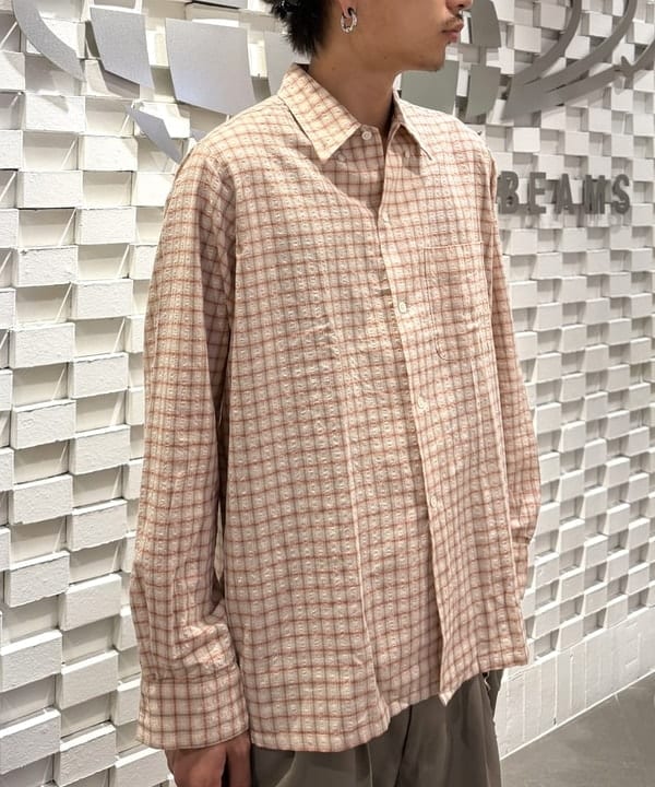 三宅 雄平さんの「BEAMS WOMEN｜Open B.D. Sucker Plaid」を使ったコーディネート