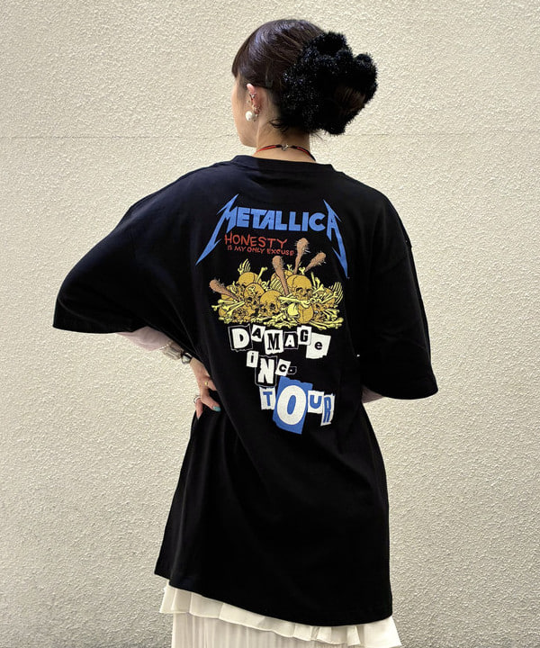 りかちょび/岸本梨佳さんの「BEAMS WOMEN｜METALLICA / PRINT T-shirt ②」を使ったコーディネート