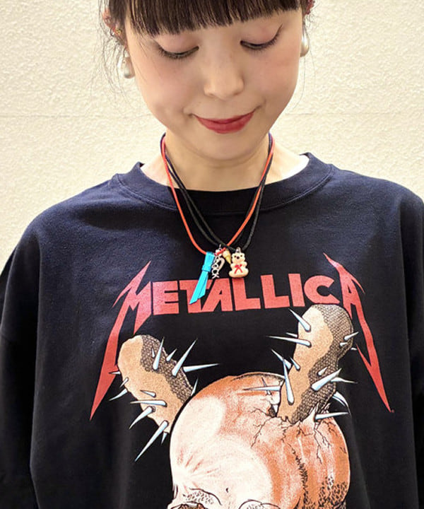 りかちょび/岸本梨佳さんの「BEAMS WOMEN｜METALLICA / PRINT T-shirt ②」を使ったコーディネート